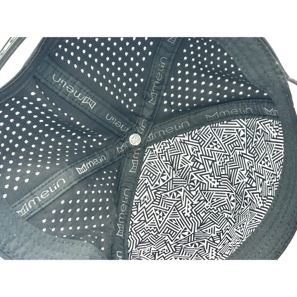 Melin Odysea Stacked Hydro Classic Performance Snapback Hat Cap Black Camo Sz Sm - Picture 16 of 16